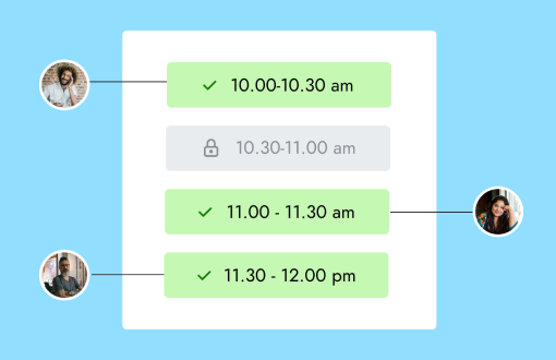 Tefez product workflow for scheduling for real estate agents