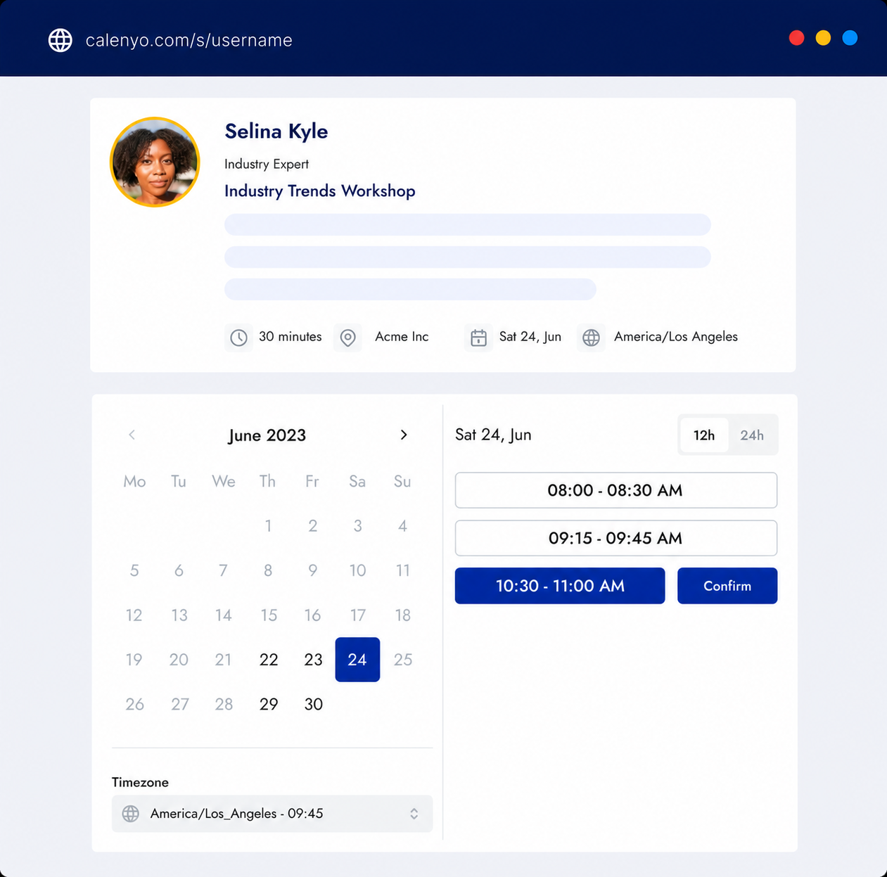 Calenyo appointment scheduling calendar